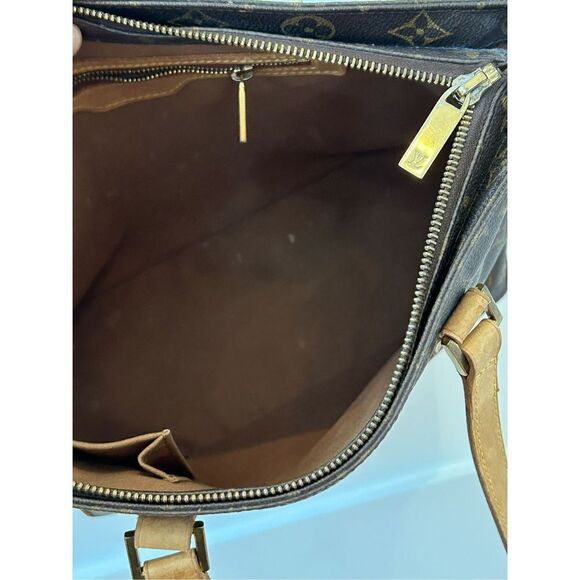 Authentic Louis Vuitton Monogram Cabas Piano Tote Bag Womens Brown - Picture 13 of 13